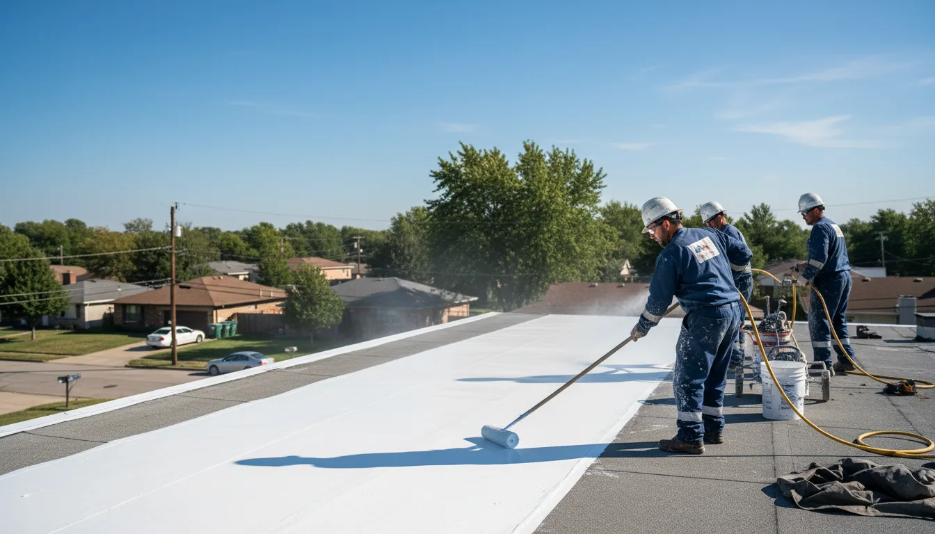 Commercial roof coating in Hulbert, MI near me